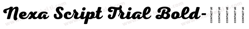 Nexa Script Trial Bold字体转换
